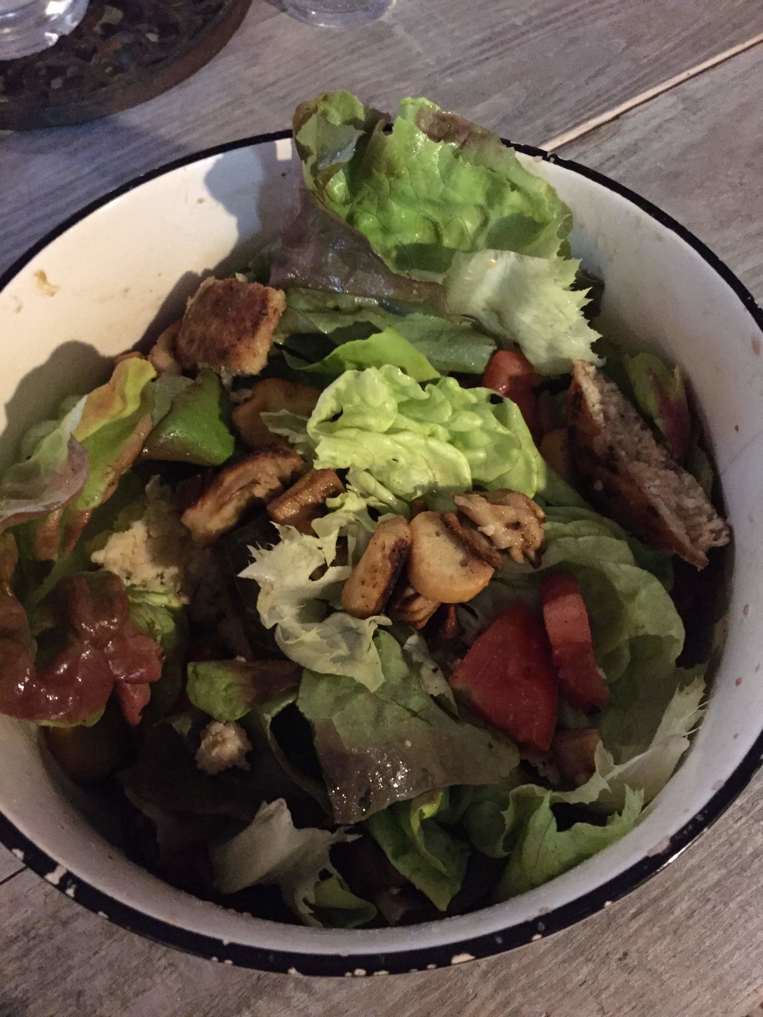 Salade Caesar végétalienne